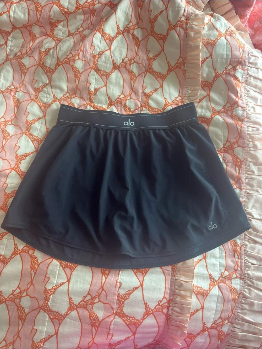 Black Alo Match Point Skirt